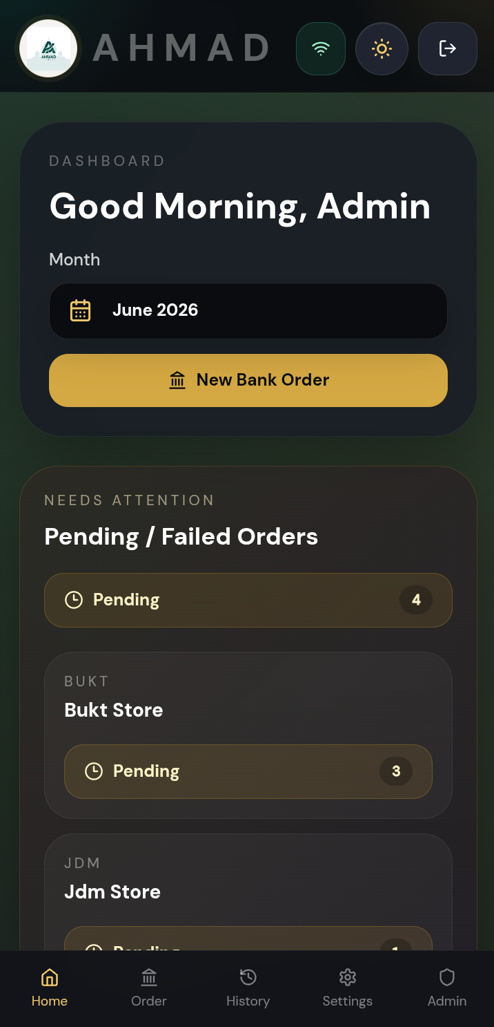 AHMD mobile billing app preview